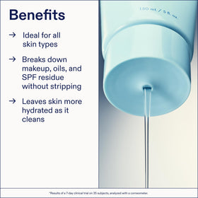 Skinfix cleanser on bathroom counter as part of a daily routine