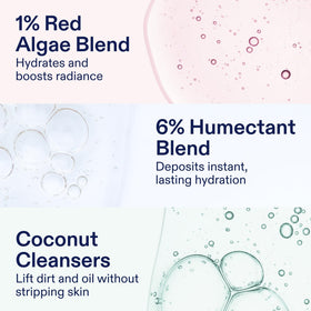 Skinfix bottle on bathroom counter illustrating easy daily use