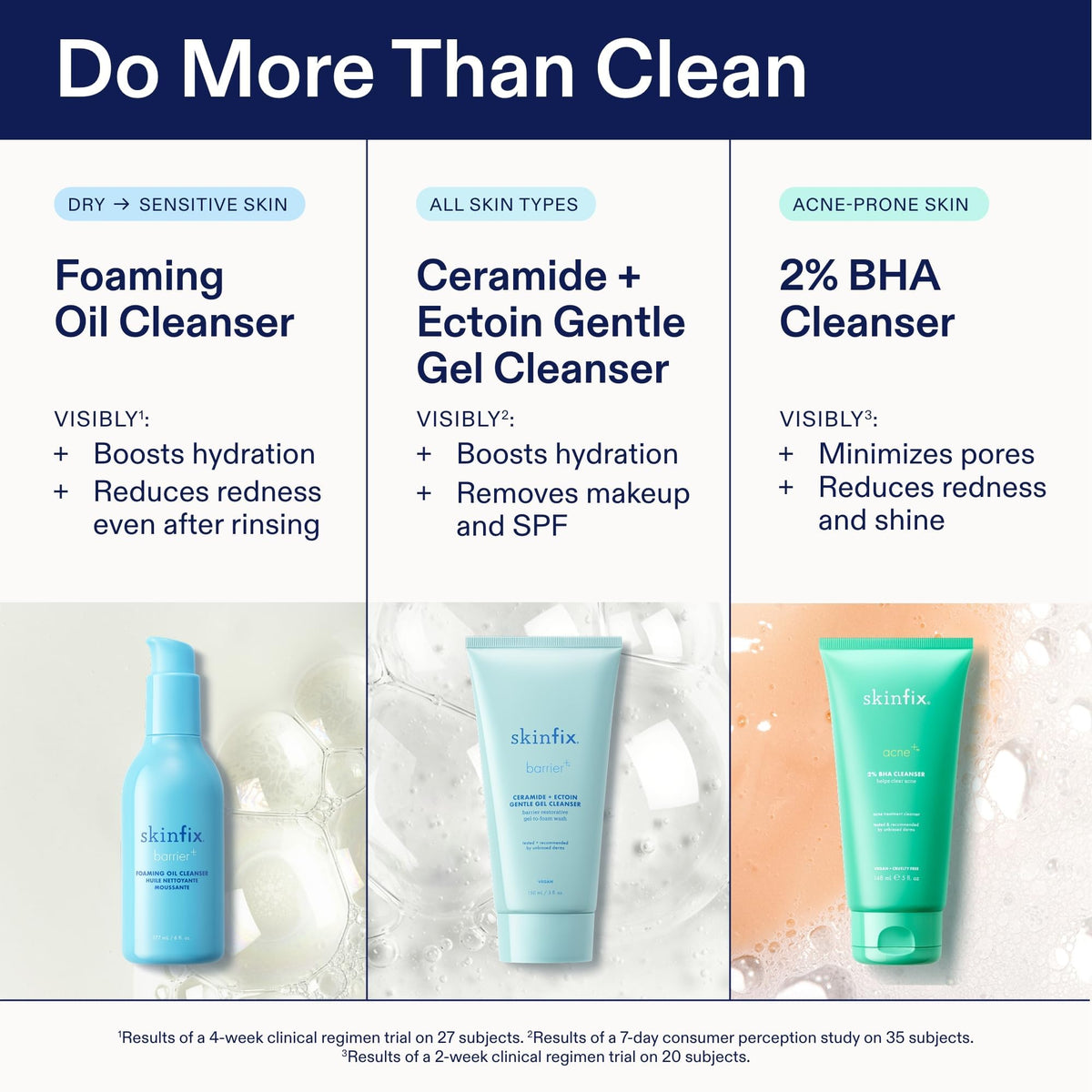 Skinfix label close-up reading fragrance-free and vegan claims