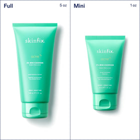 Skinfix on bathroom shelf styled for everyday skincare convenience
