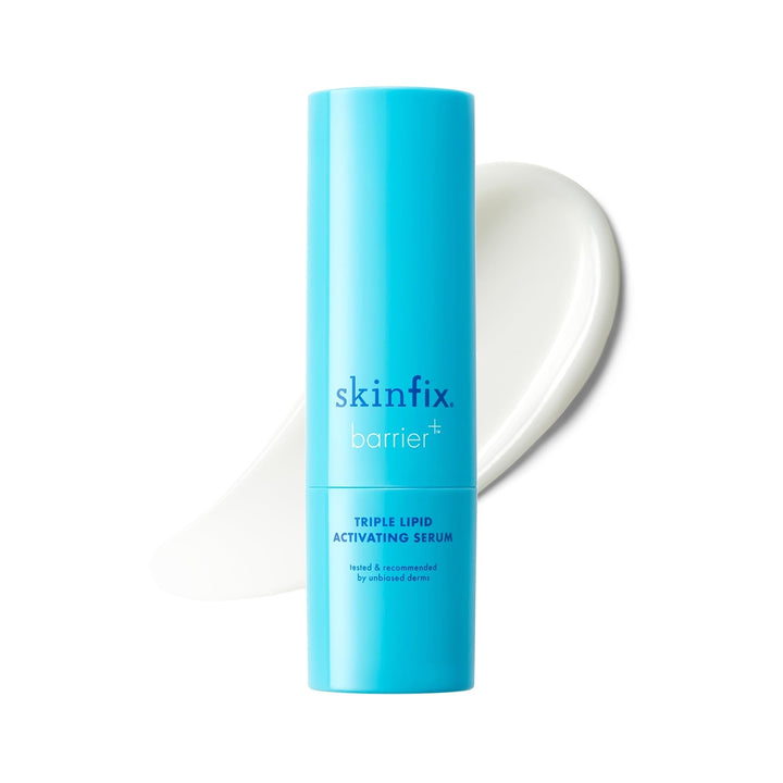 Skinfix front packaging showing bottle benefit of smoother skin