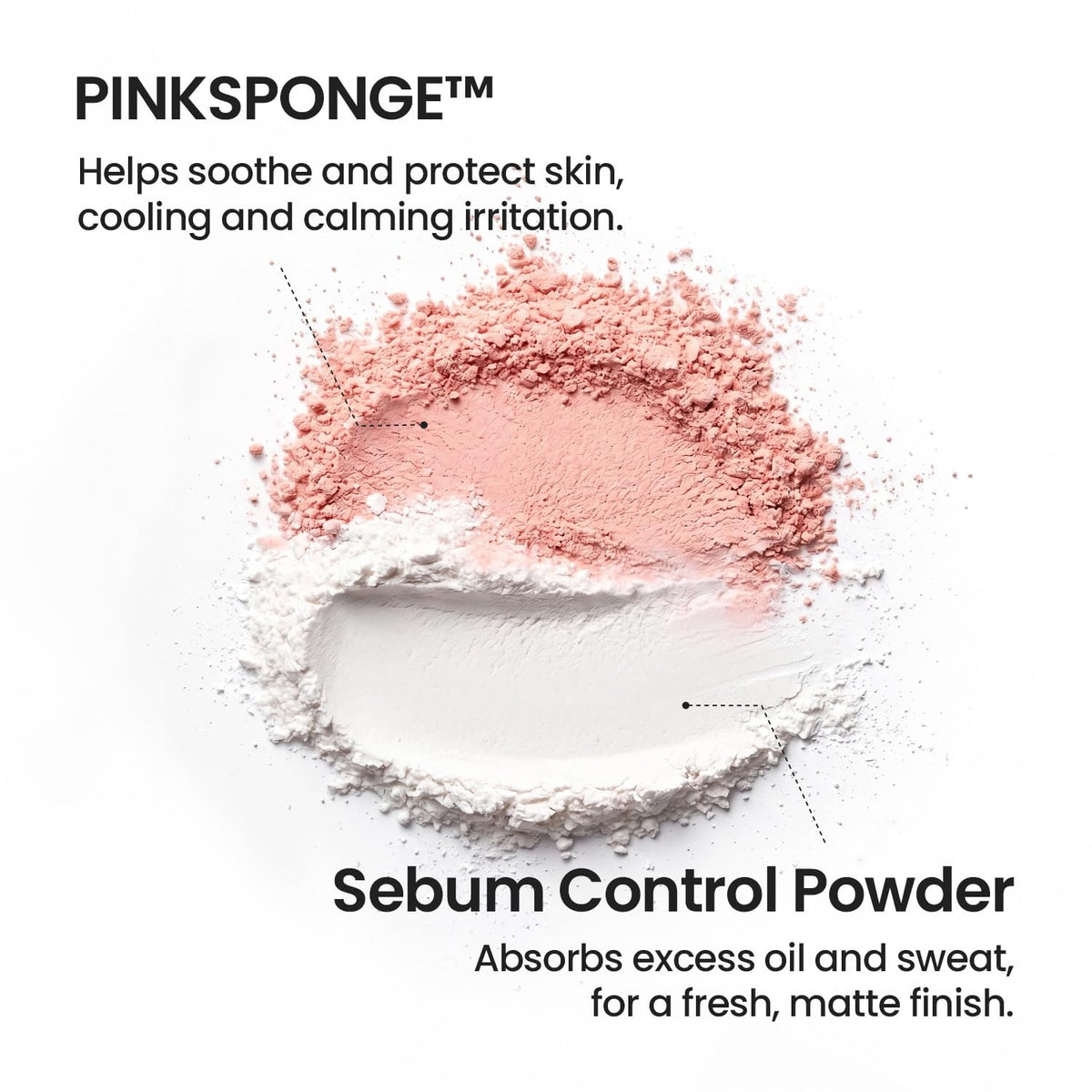 SKINFOOD 1957 applying powder to T-zone showing oil control benefit