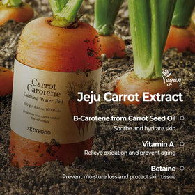 SKINFOOD carrot essence drip close-up showing nourishing carrot-rich formula