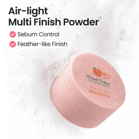 SKINFOOD close-up of powder texture highlighting silky, ultra-fine finish