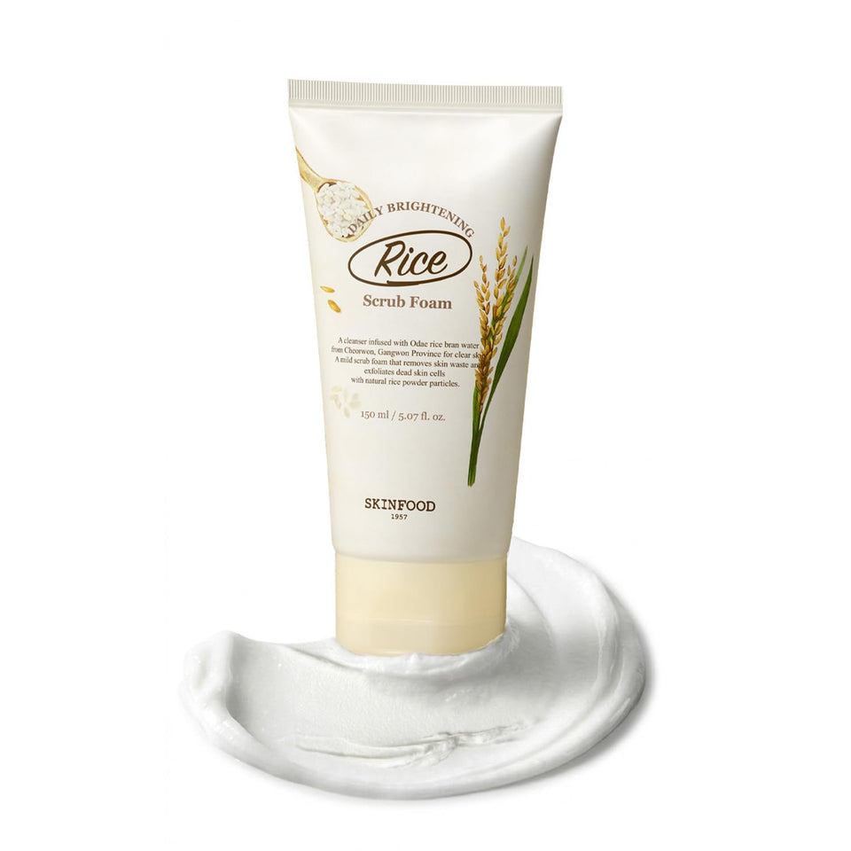 SKINFOOD 1957 front packaging showing cleanser tube and branding benefit gentle exfoliation