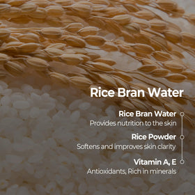 SKINFOOD 1957 rice mask applied on hand illustrating smooth finish