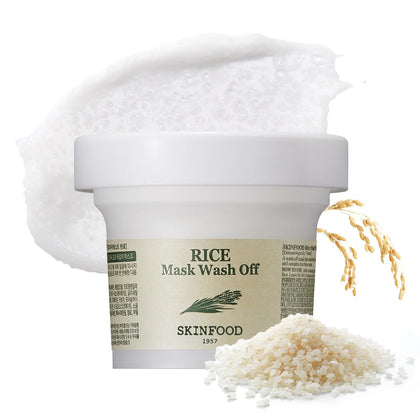 SKINFOOD 1957 rice mask front packaging showing product and benefit