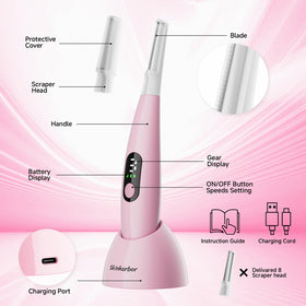 Skinharbor charging port and cable highlighting rechargeable cordless benefit