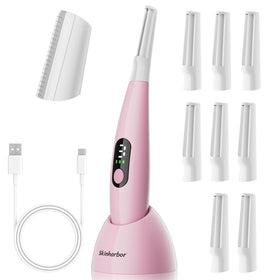 Skinharbor front view showing device and multiple blades for precise exfoliation benefit