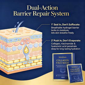 SkinKlean patch applied on cheek demonstrating secure fit and comfort