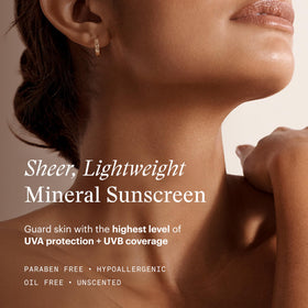 SkinMedica sunscreen applied under makeup demonstrating smooth layering