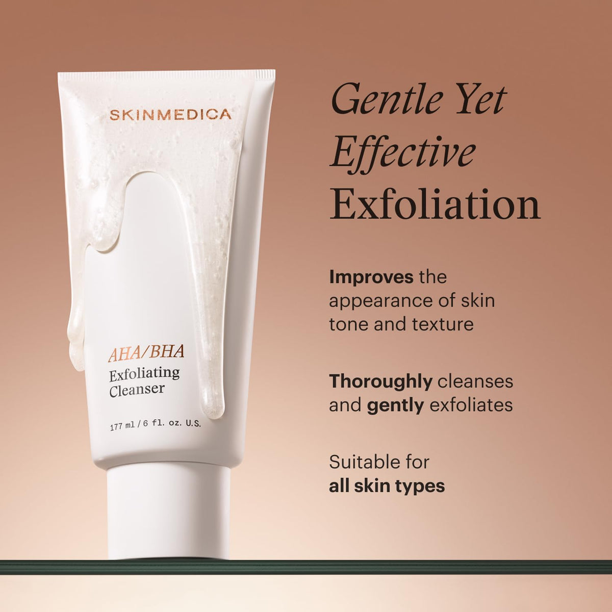SkinMedica foamy texture close-up for gentle thorough cleansing