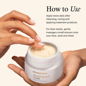 SkinMedica product applied on hand demonstrating smooth absorption benefit