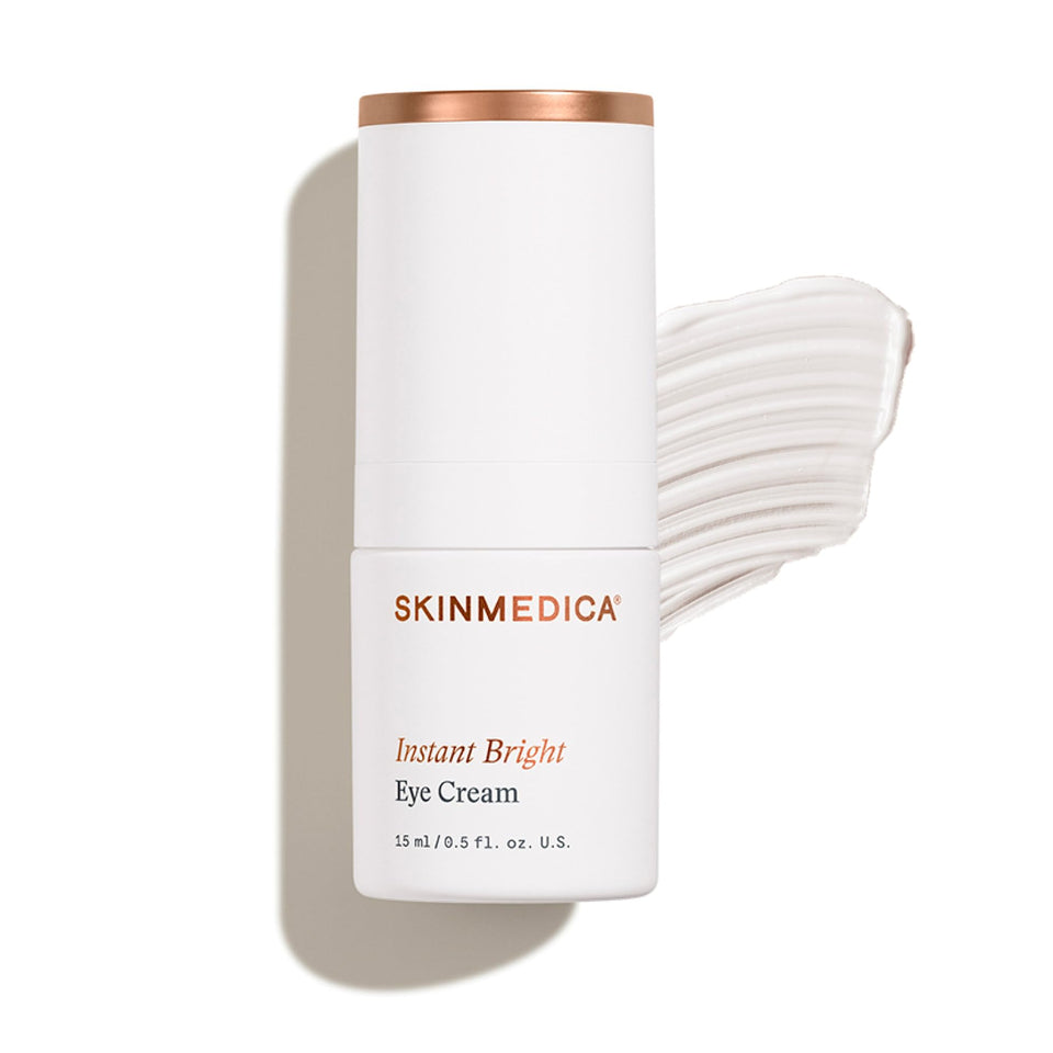 SkinMedica jar front view showing Instant Bright Eye Cream for refreshed eyes