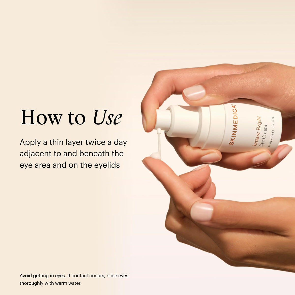 SkinMedica packaging label close-up showing product name and usage directions