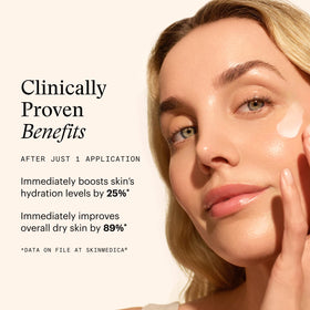 SkinMedica jar beside hydrator serum showing layering pairing