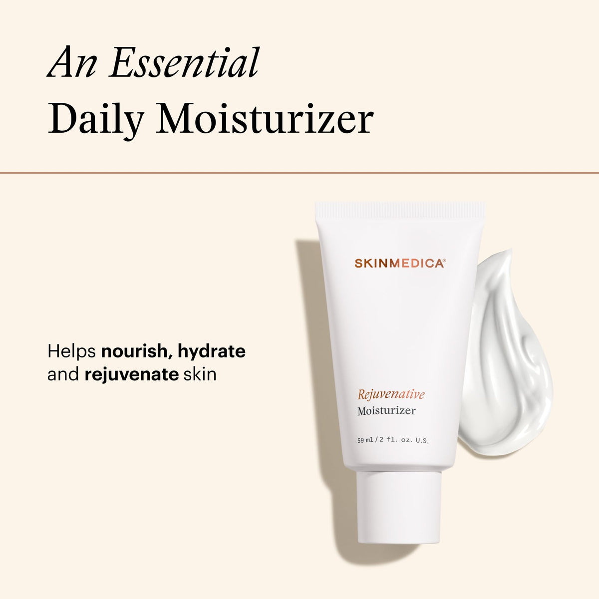 SkinMedica open jar revealing rich cream to indicate nourishing moisture