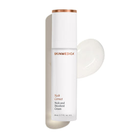 SkinMedica front packaging showing product and branding for visible neck firming