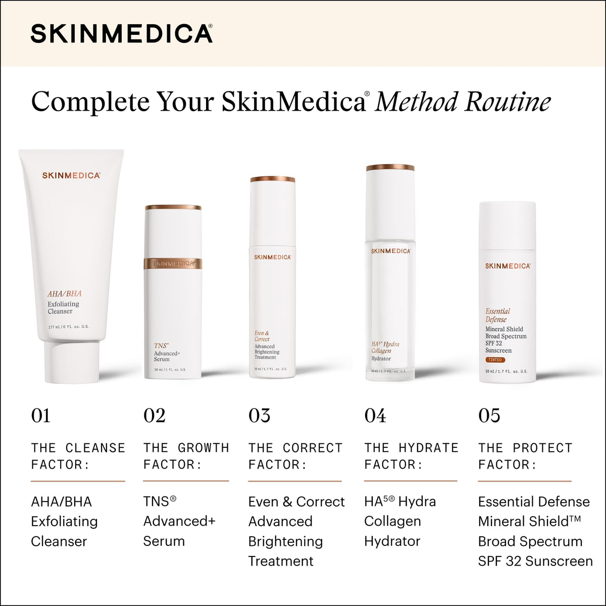 SkinMedica product on bathroom counter in morning routine showing convenience benefit