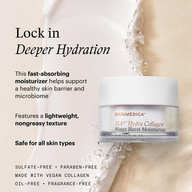SkinMedica open jar with gel-cream texture showing hydration
