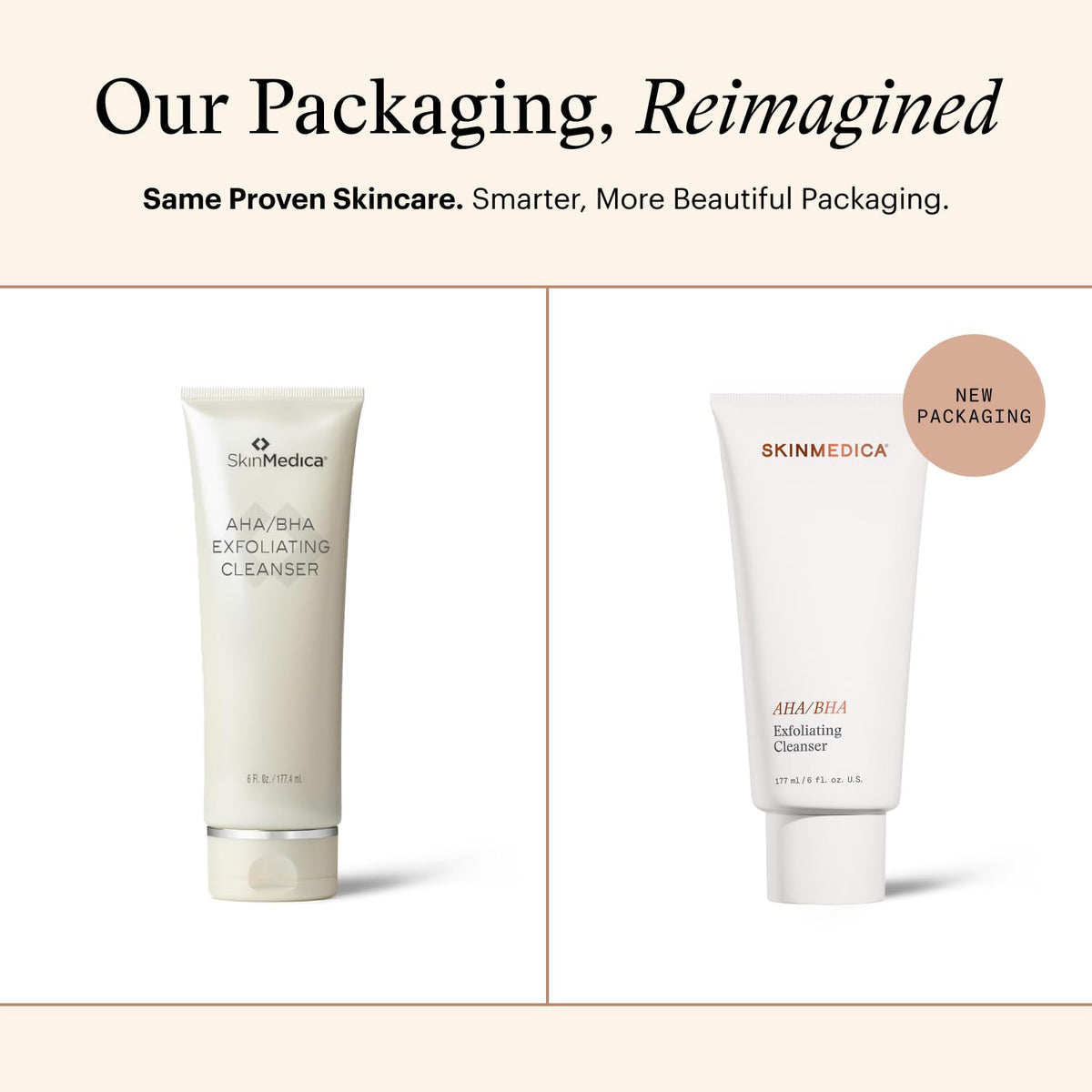 SkinMedica pump dispensing cleanser for easy controlled use