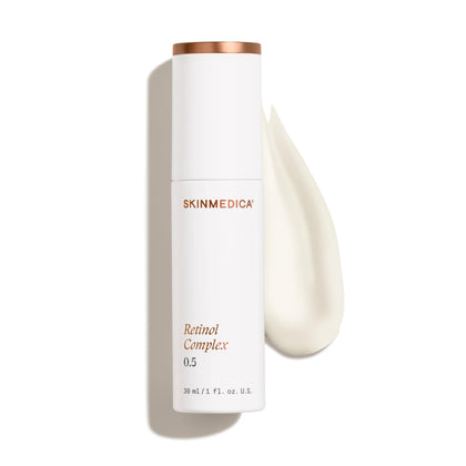 SkinMedica front bottle view showing sleek label and clear branding benefit: professional formulation