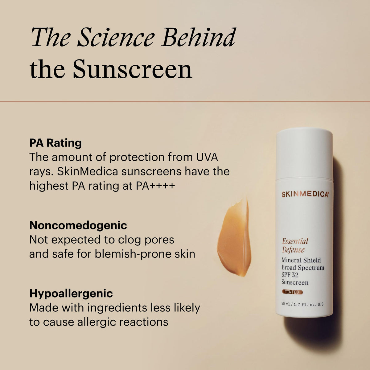 SkinMedica sunscreen applied on face illustrating even tone and non-greasy benefit