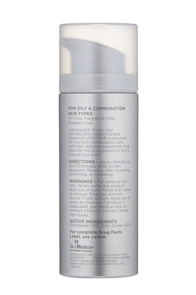 SkinMedica texture close-up of sheer matte sunscreen for lightweight feel