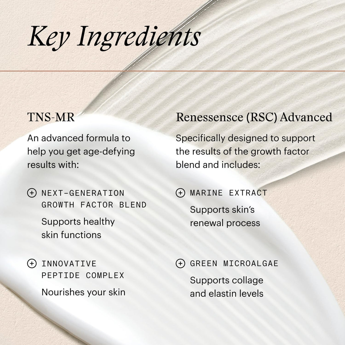 SkinMedica ingredient callout featuring marine extracts for skin support