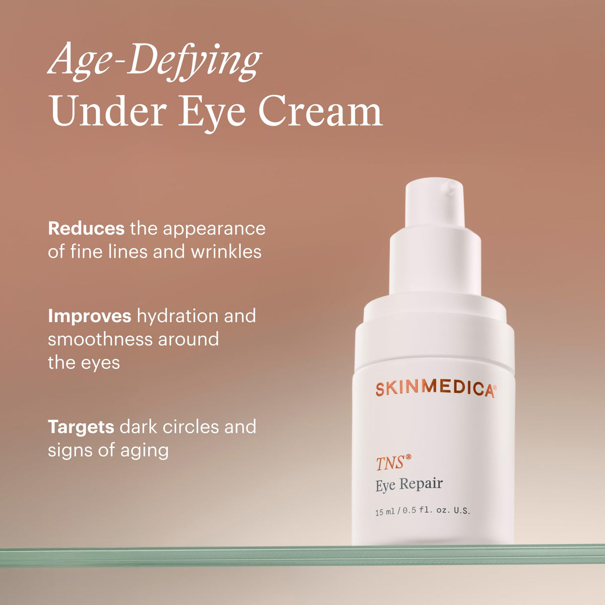 SkinMedica active ingredient pipette highlighting peptide and vitamin formulation benefits