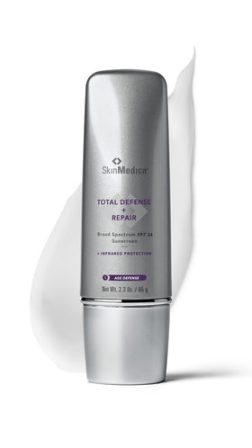 SkinMedica front packaging showing SPF 34 tint and benefits