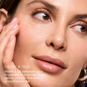 SKINN balm applied on back of hand, demonstrates smooth application and smoothing benefit
