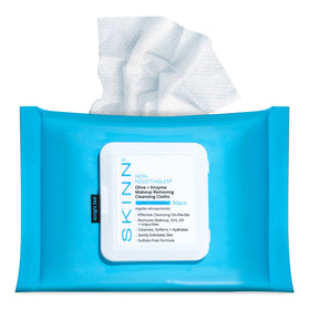 SKINN front packaging showing resealable pouch and branding for easy travel