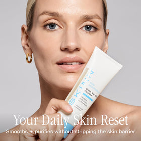 SKINN gel texture close-up highlighting lightweight formula and gentle feel