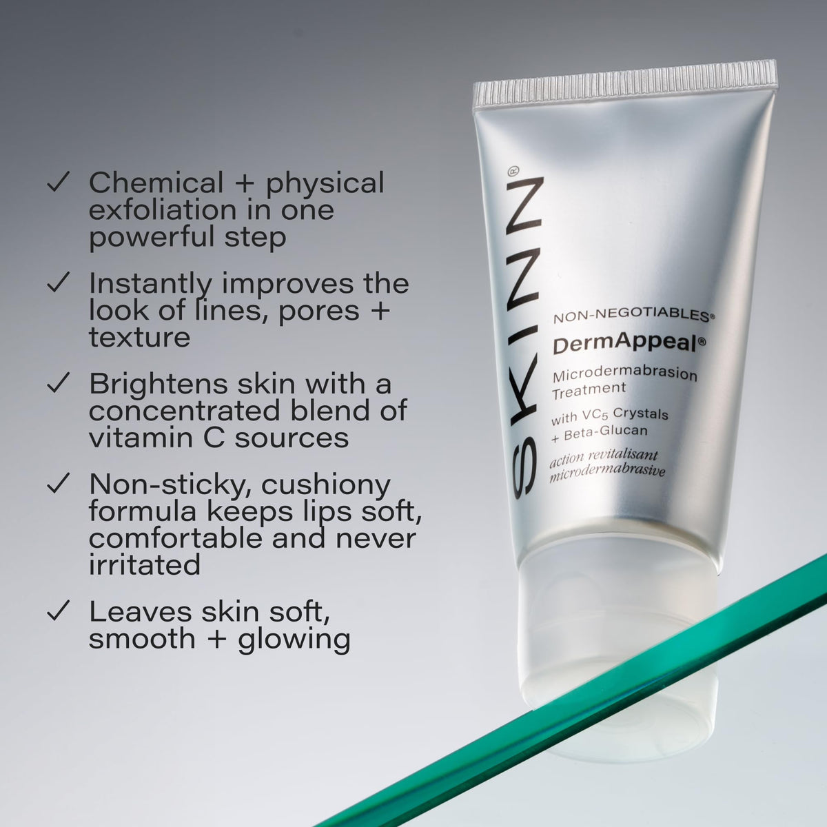 SKINN velvet-soft headband with product for mess-free application