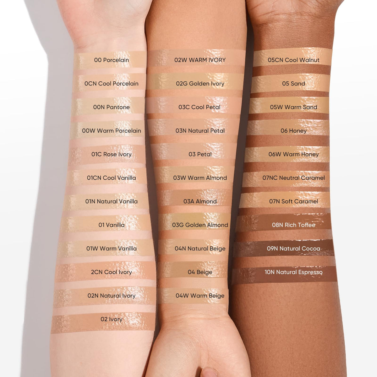 SKINTIFIC compact label detail showing shade and product information