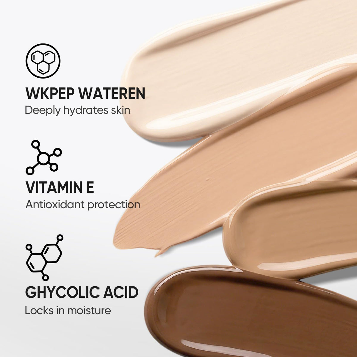 SKINTIFIC packaging label close-up showing ingredients and hydration-focused benefit