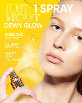 SKINTIFIC close-up of dual-layer serum and oil showing activation and mixing benefit