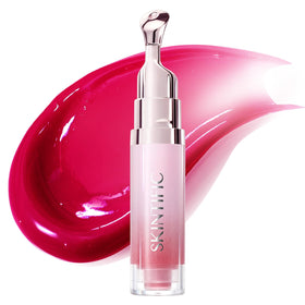 SKINTIFIC front packaging showing cherry red shade and glossy finish benefits