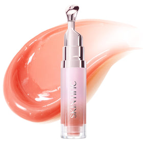 SKINTIFIC front packaging showing peach rose tint and glossy finish benefit