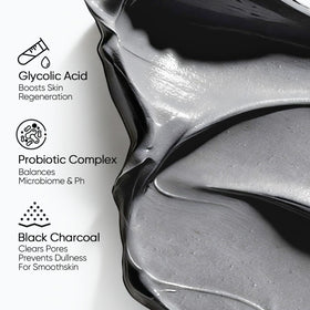 SKINTIFIC ingredient label with Alaska volcanic clay emphasizing deep pore-absorbing action