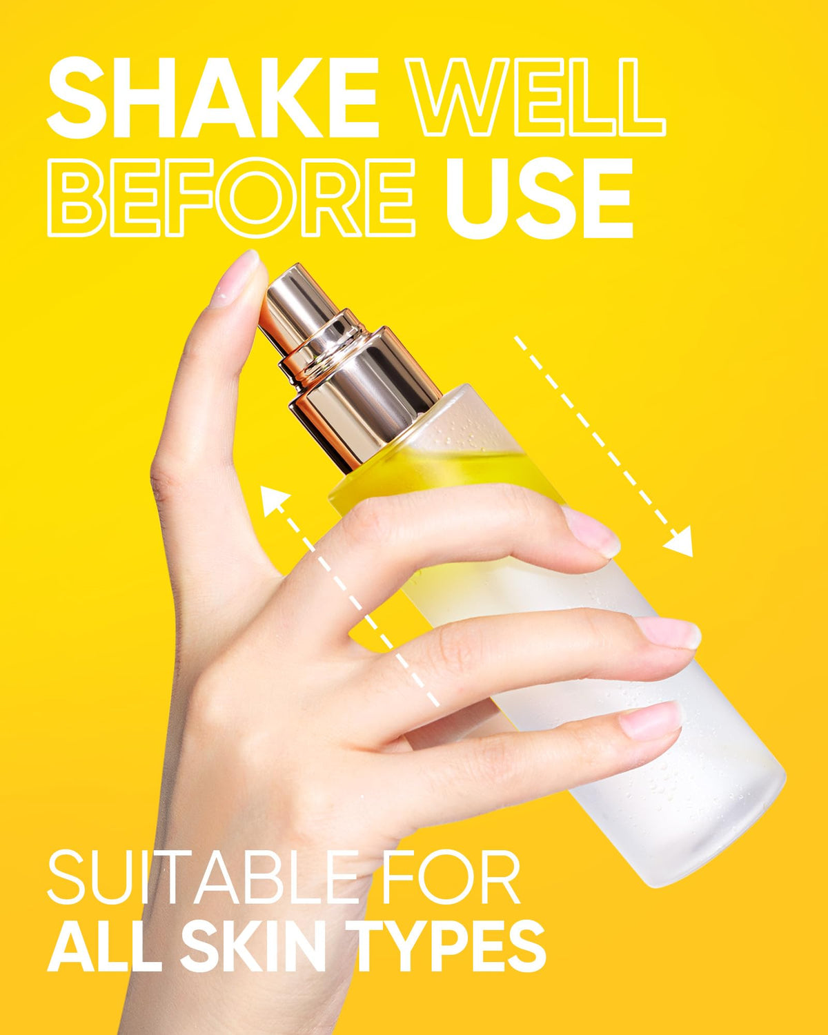 SKINTIFIC label close-up displaying key ingredients and gentle formulation benefit