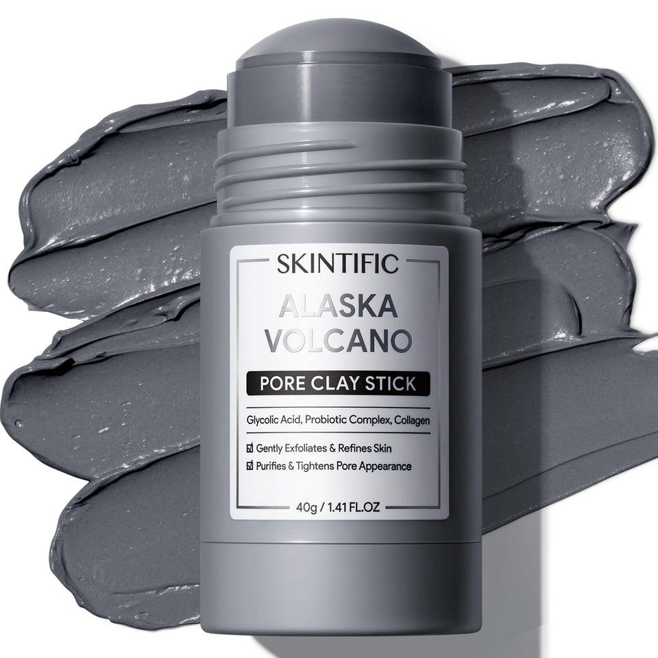SKINTIFIC front packaging of mask stick showing compact, travel-friendly design and convenience