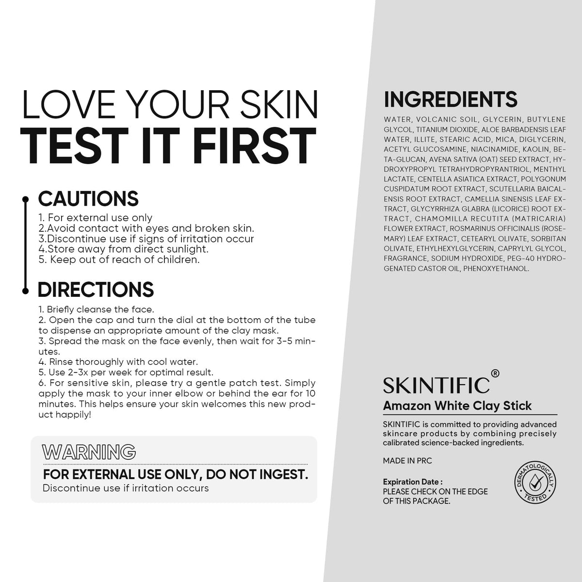 SKINTIFIC twist-up mechanism detail for hygienic, mess-free application benefit