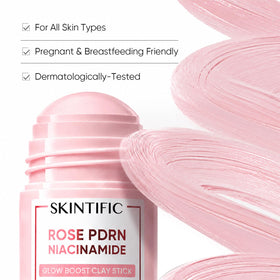 SKINTIFIC before and after image illustrating brighter, clearer skin