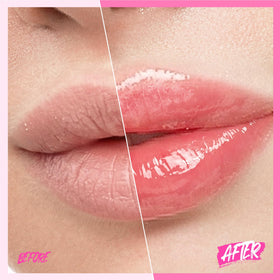 SKINTIFIC texture droplet detail highlighting glossy, non-sticky finish benefit