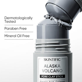 SKINTIFIC mask stick next to a hand to show size and portable, on-the-go convenience
