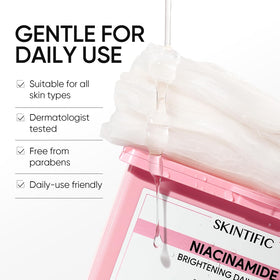 SKINTIFIC mask held in hand showing scale and portability for travel-friendly use