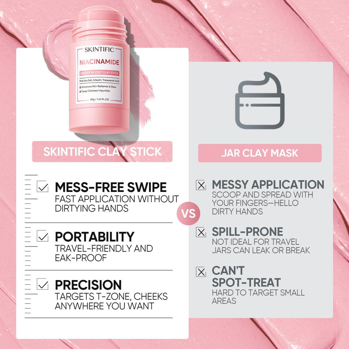 SKINTIFIC in travel pouch illustrating portability and on-the-go skincare