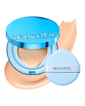 SKINTIFIC compact front view shows sleek design and travel-friendly benefit
